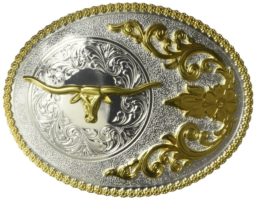 1579 Nocona 's Side Steer Oval Buckle, Multi/Color, One Size